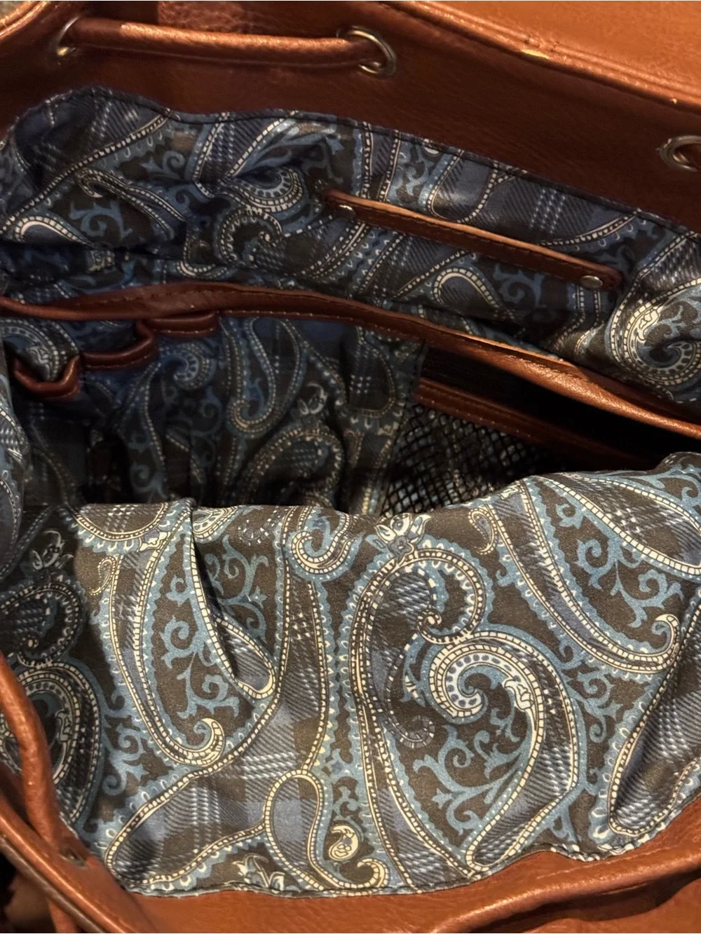 Robert Graham Leather Brown Men’s Backpack - Classic Travel Rucksack